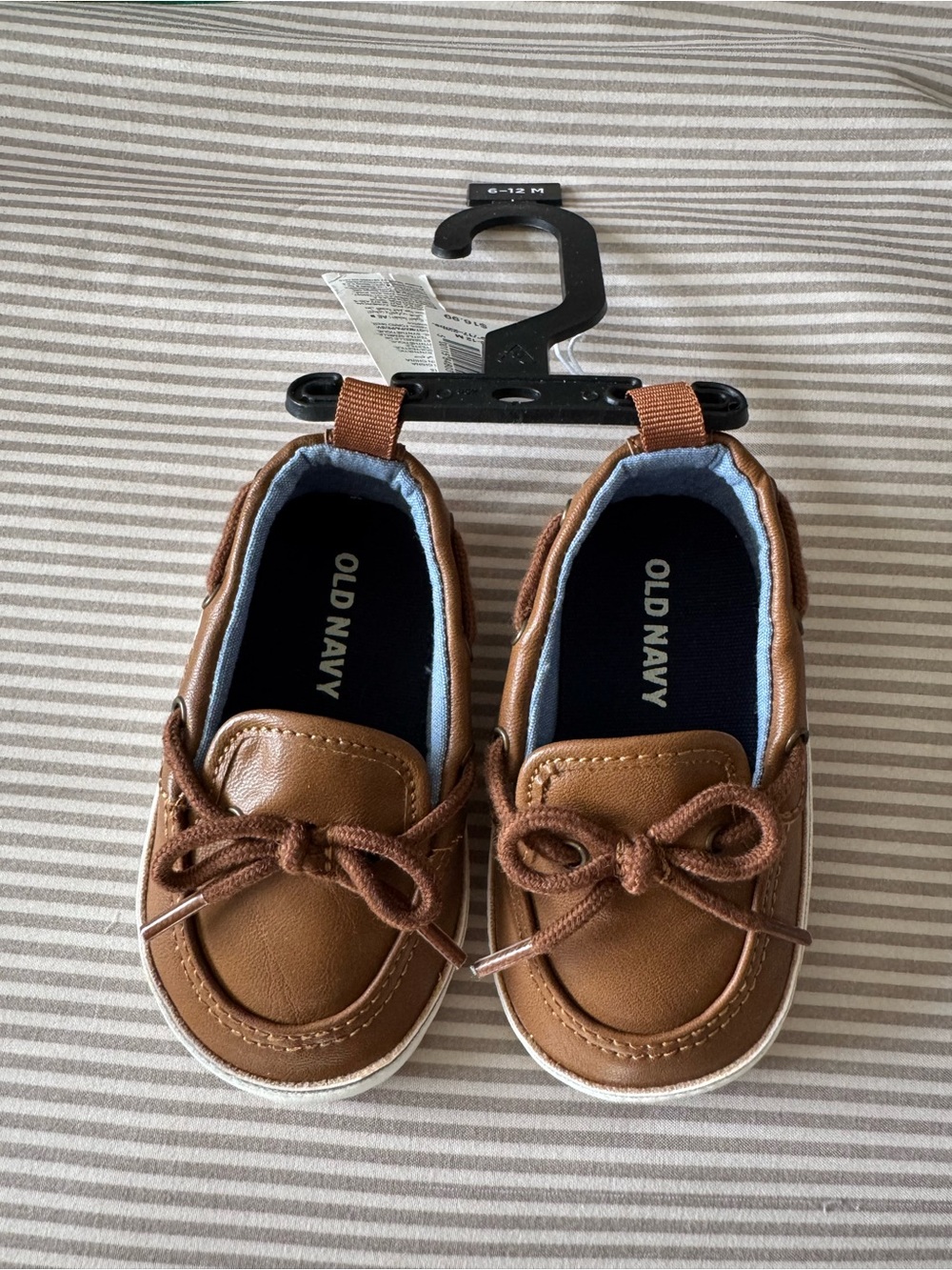 NWT Old Navy Baby Boy (6-12 mo.) - Brown Slip-On Boat Shoes